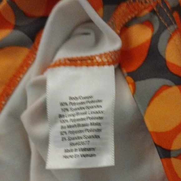 Xersion Orange Graphic Cutout Tank Top - Picture 6 of 6